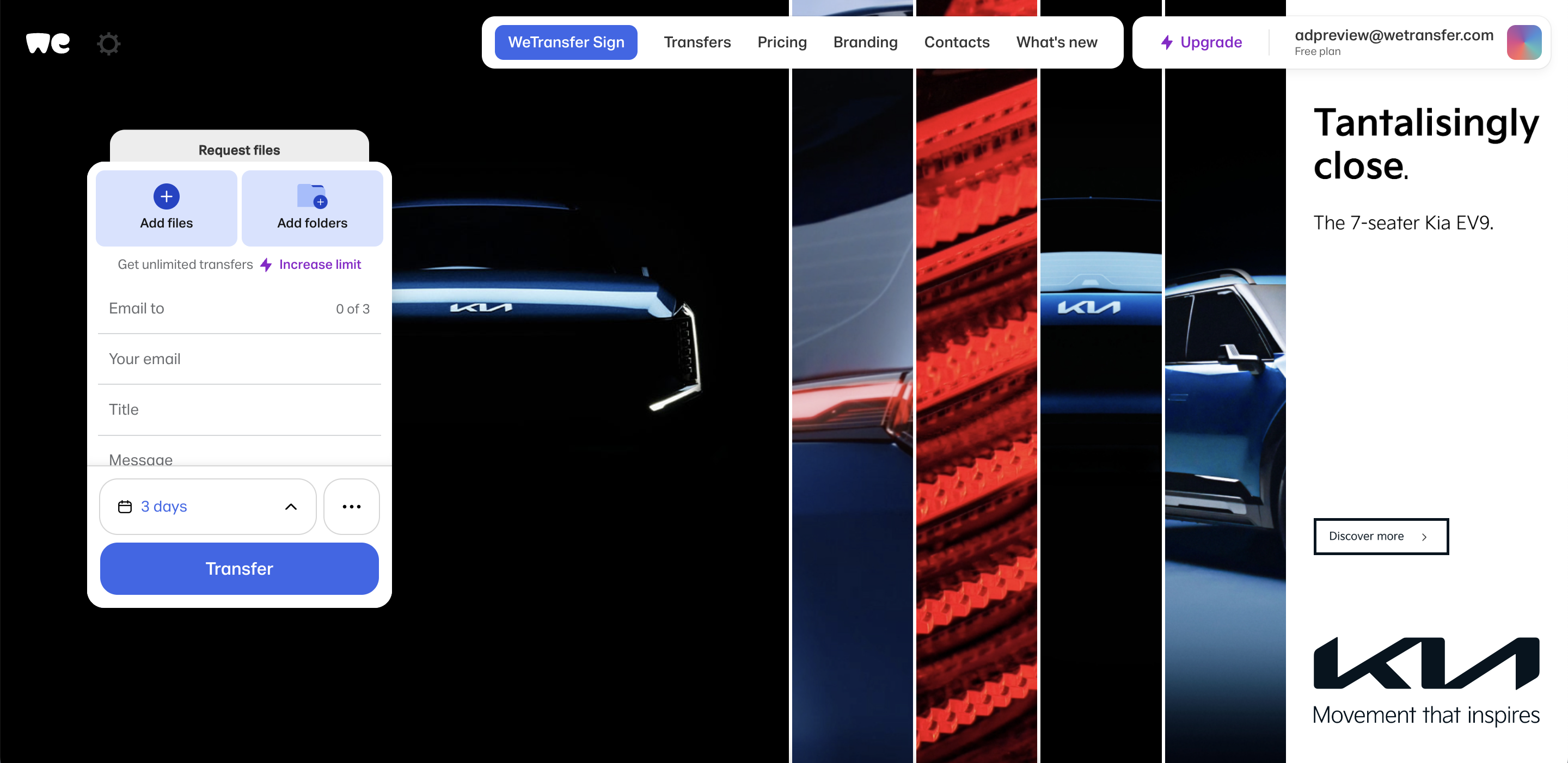 WeTransfer Advertising