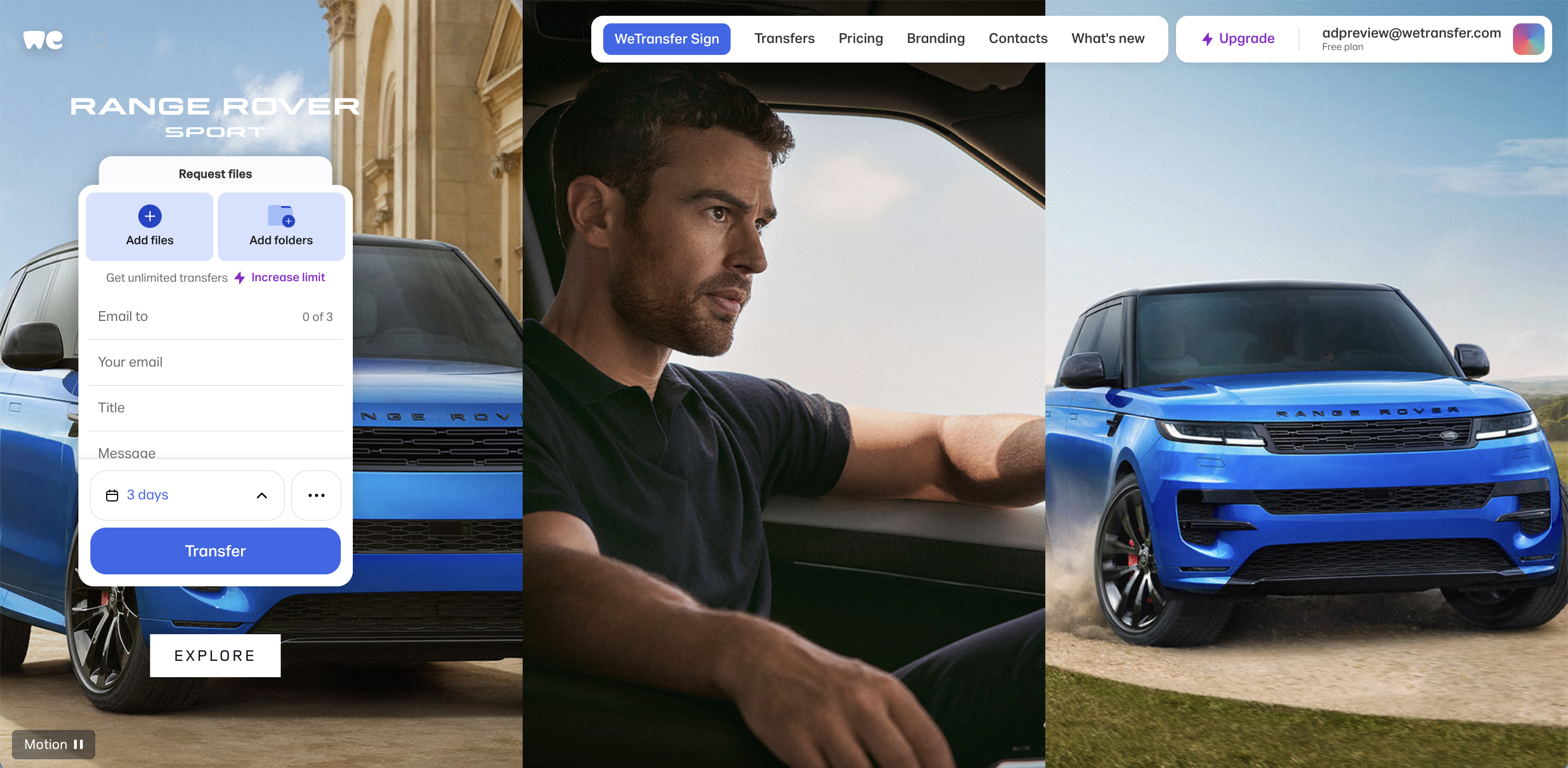 WeTransfer Advertising
