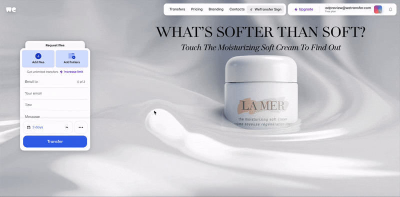 La Mer Cursor Follow