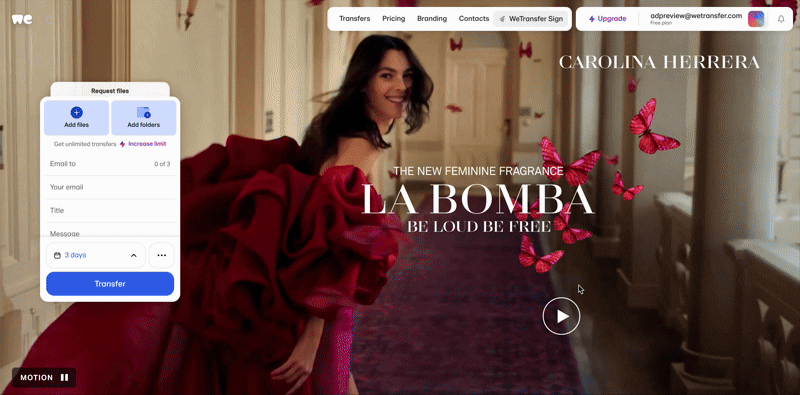 Carolina Herrera Cursor Follow