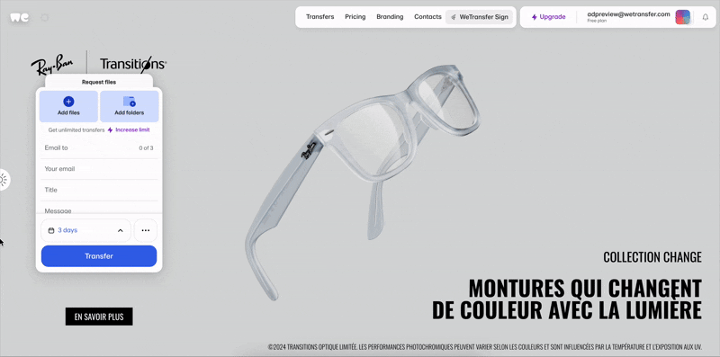 Ray-Ban Split Screen